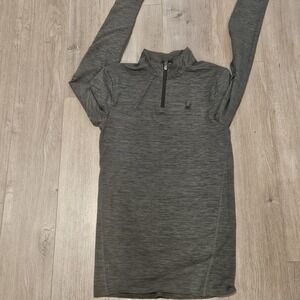 Spider Active Jacket Womens Large Gray Quarter Zip‎ Long Sleeve Pullover
